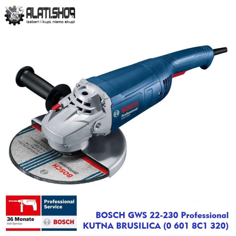 Bosch GWS 2200-230 Professional kutna ugaona brusilica (0 601 8C1 320)