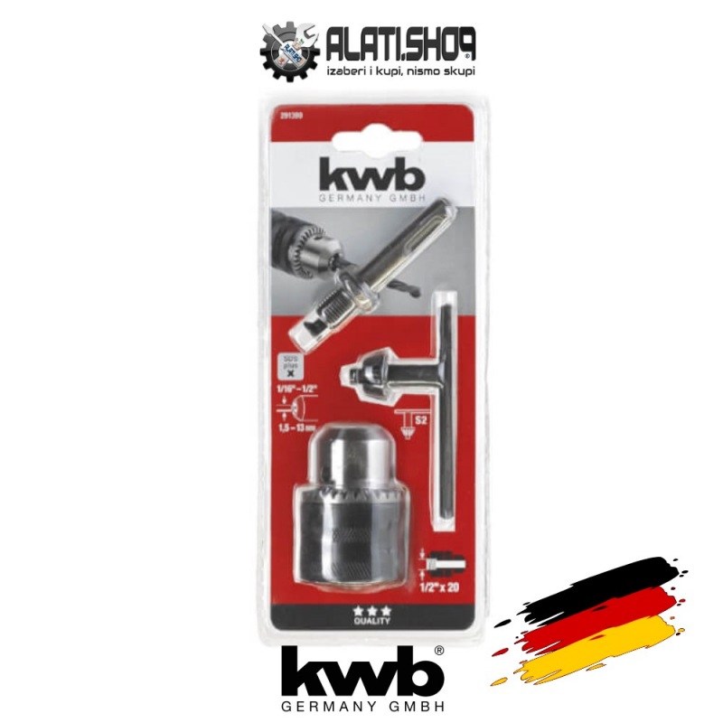 KWB stezna glava 13 mm sa adapterom za SDS Plus (291390)