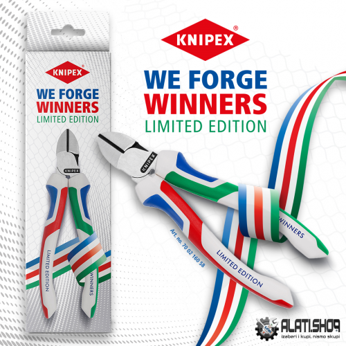 Knipex We Forge Winners Limited Edition sječice 160 mm (70 02 160 S7)
