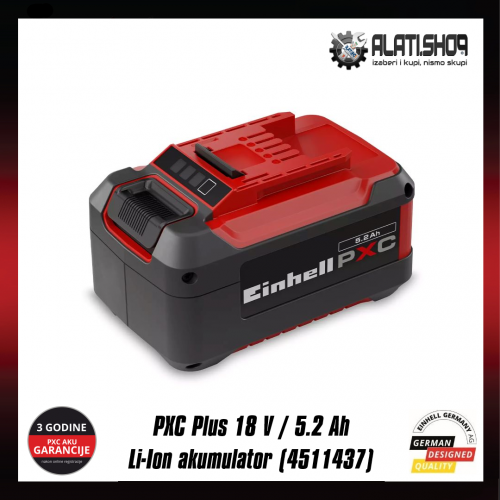 Einhell Power X-Change Plus 18 V / 5.2 Ah Li-Ion akumulator (4511437)