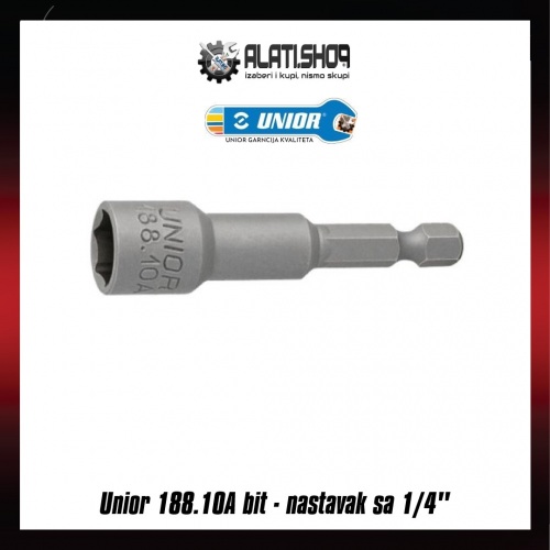 Unior 188.10A bit - nastavak sa 1/4" nasadnim ključem 8 mm (619448)