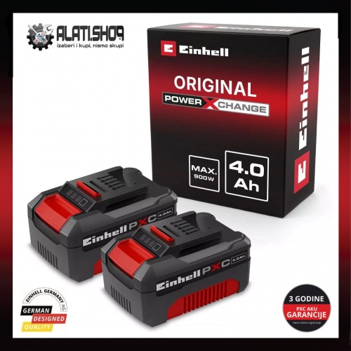 Einhell Power X-Change 18 V / 4.0 Ah Li-Ion akumulator Twinpack (4511489)