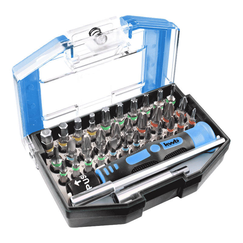 KWB 35-dijelni set nasadnih ključeva - gedora i nastavaka za odvijač (119000)