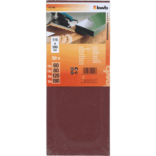 KWB Sparpack brusni papir za drvo - metal 115 x 280 mm 50/1 (812999)