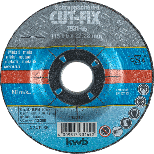 KWB Cut-Fix brusna ploča za metal 125 x 6 mm (793265)