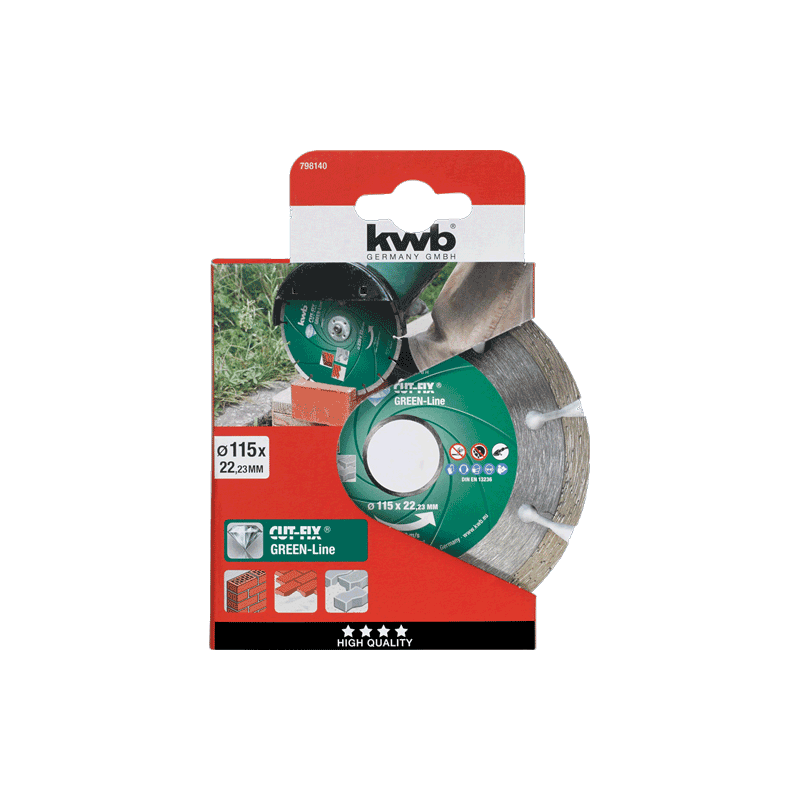 KWB Cut-Fix Green-Line dijamantna rezna ploča za beton 125 mm (798540)