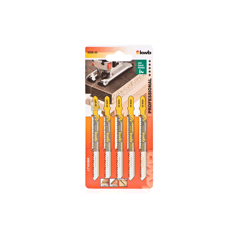 KWB list za ubodnu pilu 100 mm fini za drvo i plastiku 5/1 (620825)