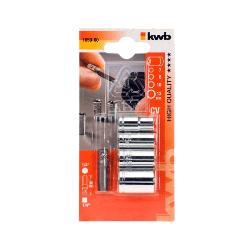 KWB set bit adaptera 1/4" l-30 mm 5/1 (105000)