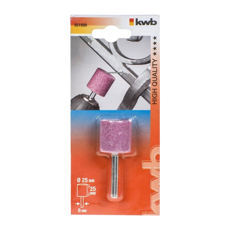 KWB cilindrični brus 25x25 mm za bušilicu 6 mm (551000)