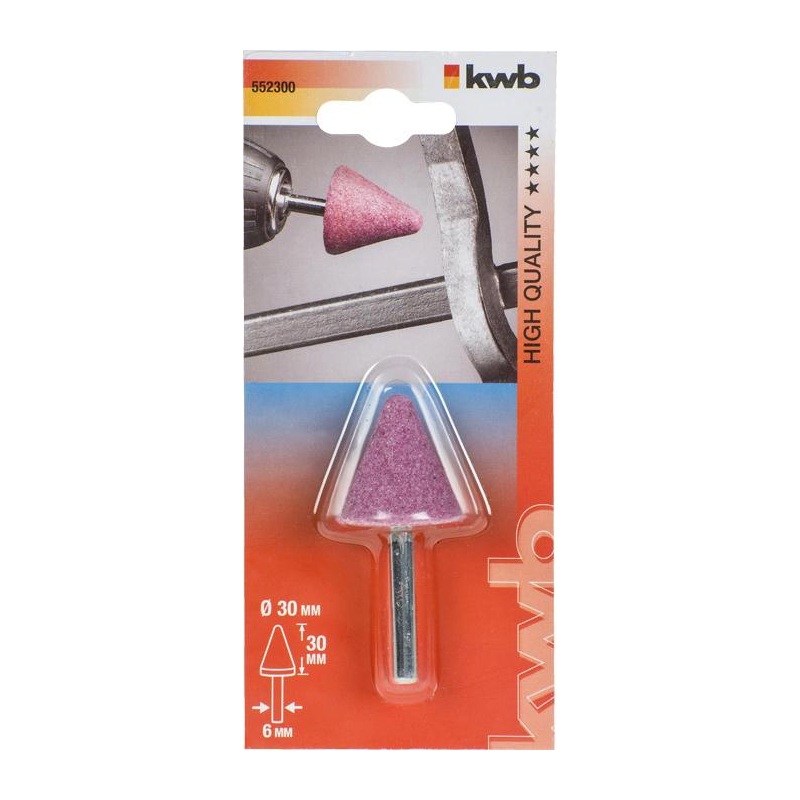 KWB konusni - špicasti brus 30x30 mm za bušilicu 6 mm (552300)