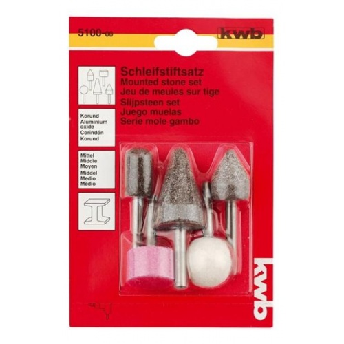 KWB set brusnih nastavaka za bušilicu 6 mm 5/1 (510000)