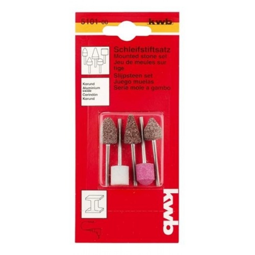 KWB mini set brusnih nastavaka za bušilicu 3 mm 5/1 (510100)