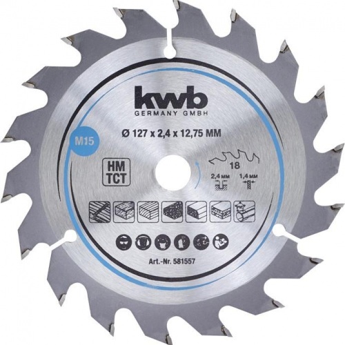 KWB Rezni list 160 x 16 mm / 20 Z, Carbid (584357)