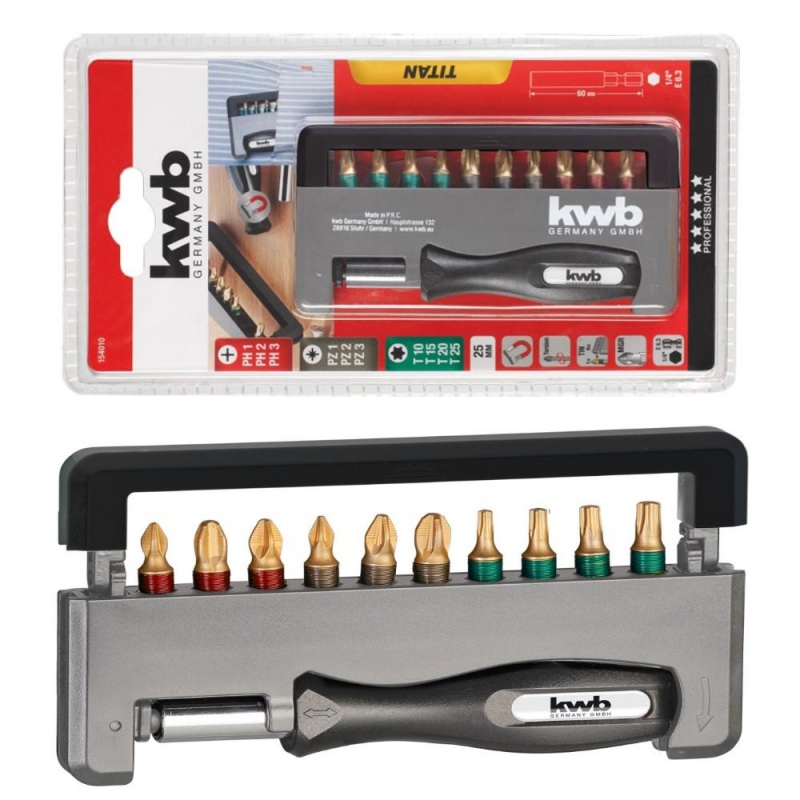 KWB Titan set nastavaka za odvijač PH-PZ 7/1 (154300)