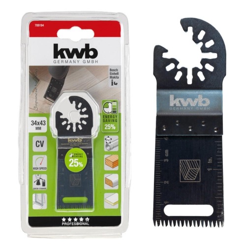 KWB AKKU nož za rezanje drveta/laminata/plastike (japanska oštrica) 34 mm (709134)