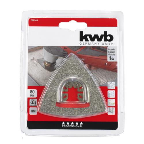 KWB trokutasta turpija HM za skidanje maltera/kamena/drveta 80 mm