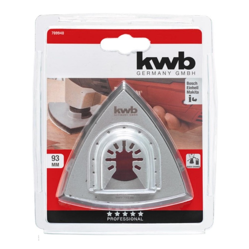 KWB trokutni nosač brusnog papira sa čičkom 93 mm (709940)