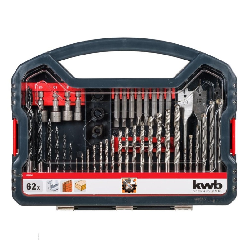 KWB svrdla, bitovi i nasadni ključevi set 62/1 (109106)