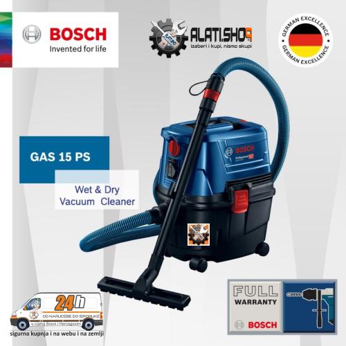 BOSCH GAS 15 PS Professional industrijski usisivač za mokro/suho čišćenje