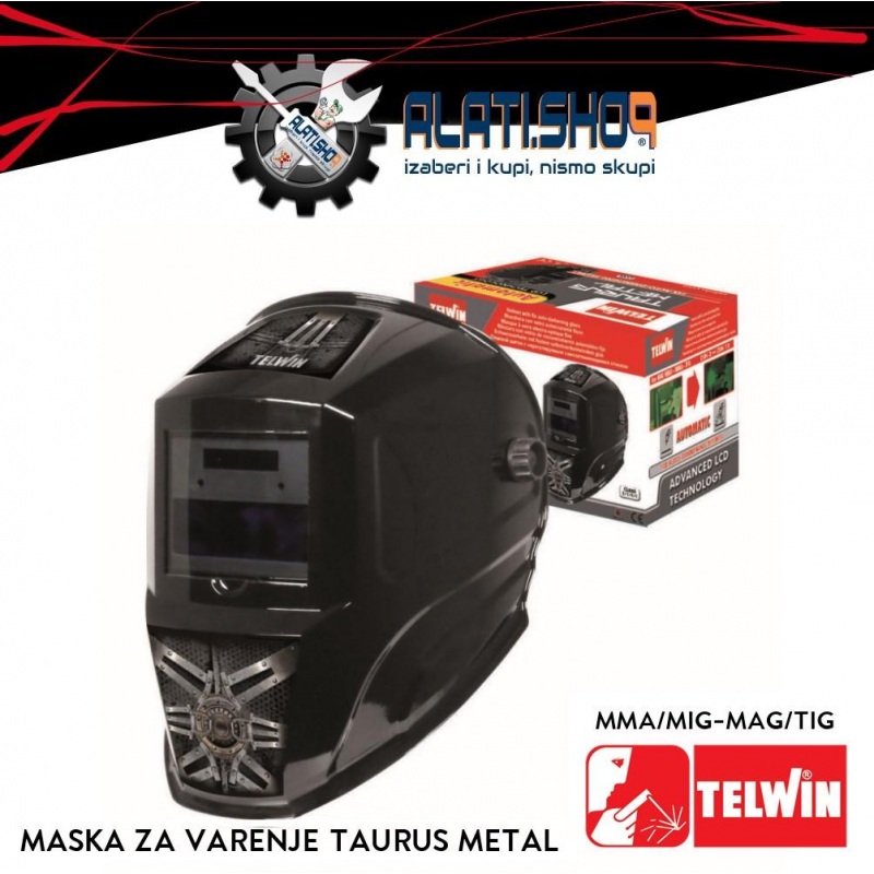 Telwin Taurus Metal automatska maska za varenje (804094)