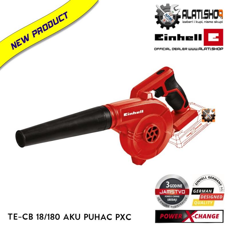 Einhell TE-CB 18/180 Li-Solo Power X-Change akumulatorski puhač (3408001)