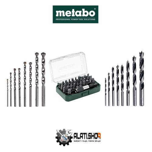 Metabo 48-dijelni set svrdla za drvo, beton i bitova (624636)