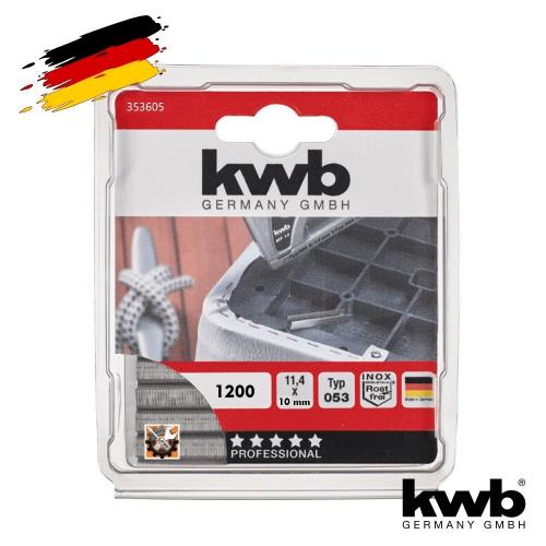 KWB INOX spajalice - klameri 10 mm Tip 053 1200/1 (353605)