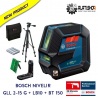BOSCH GLL 2-15 G + LB10 + BT 150 Professional križni laserski nivelir (0 601 063 W01)
