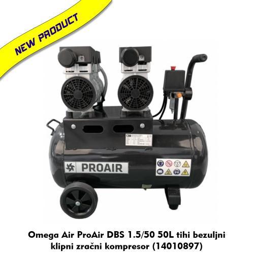 Omega Air Proair DBS 1.5/50 50L tihi bezuljni klipni zračni kompresor (14010897)