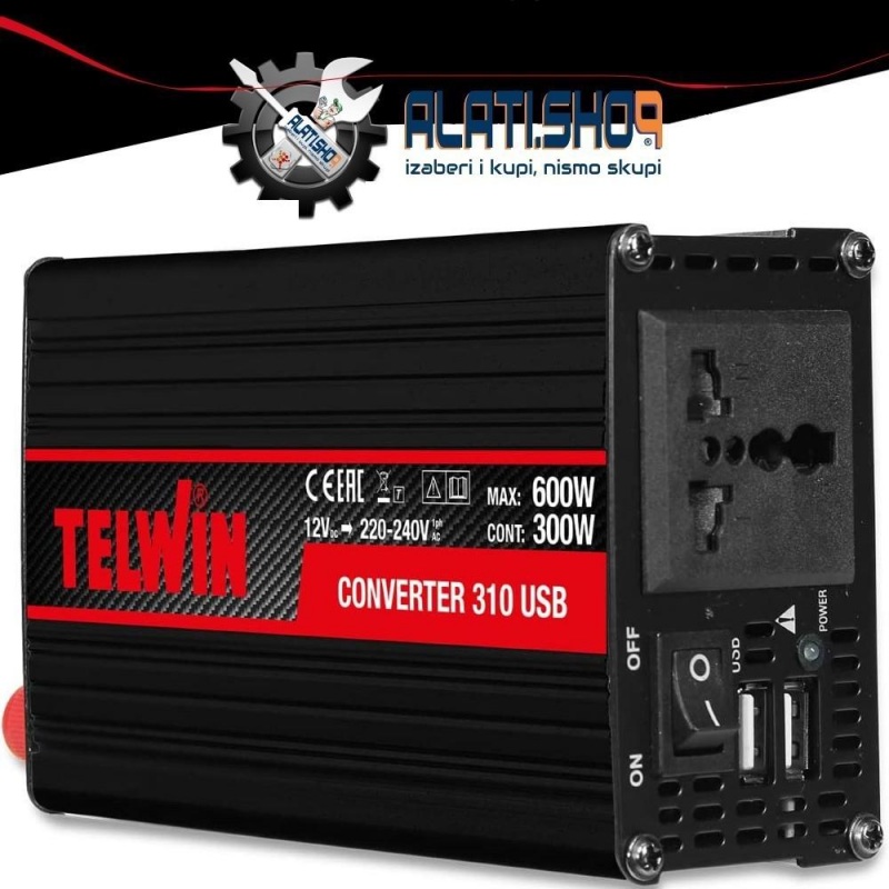 Telwin Converter 310 USB pretvarač napona 12 V - 230 V