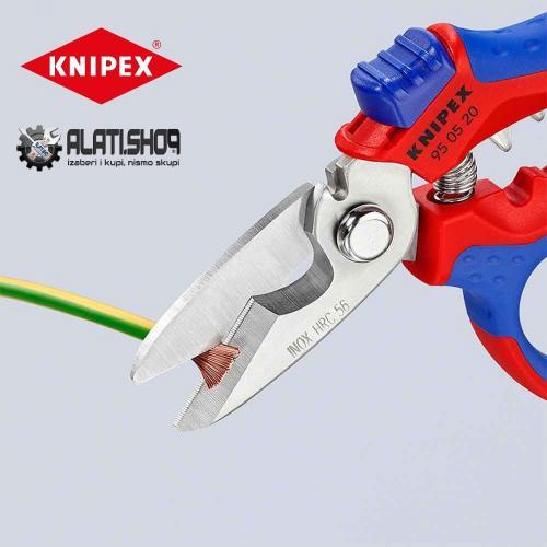 Knipex škare makaze električarske 160 mm (95 05 20 SB)