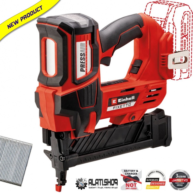 Einhell Fixetto 18/38 S Li - Solo Power X-Change akumulatorski pištolj klamerica (4257785)