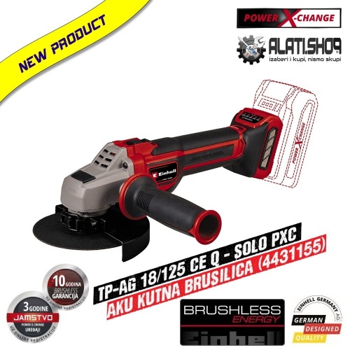Einhell TP-AG 18/125 CE Q - Solo Power X-Change akumulatorska kutna-ugaona brusilica (4431155)