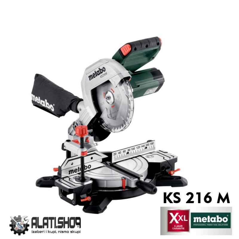 Metabo KS 216 M Lasercut nagibna pila žaga testera