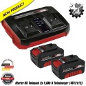 Einhell Power X-Change 2x 18 V / 4.0 Ah Li-Ion akumulator i punjač Twincharger (4512112)