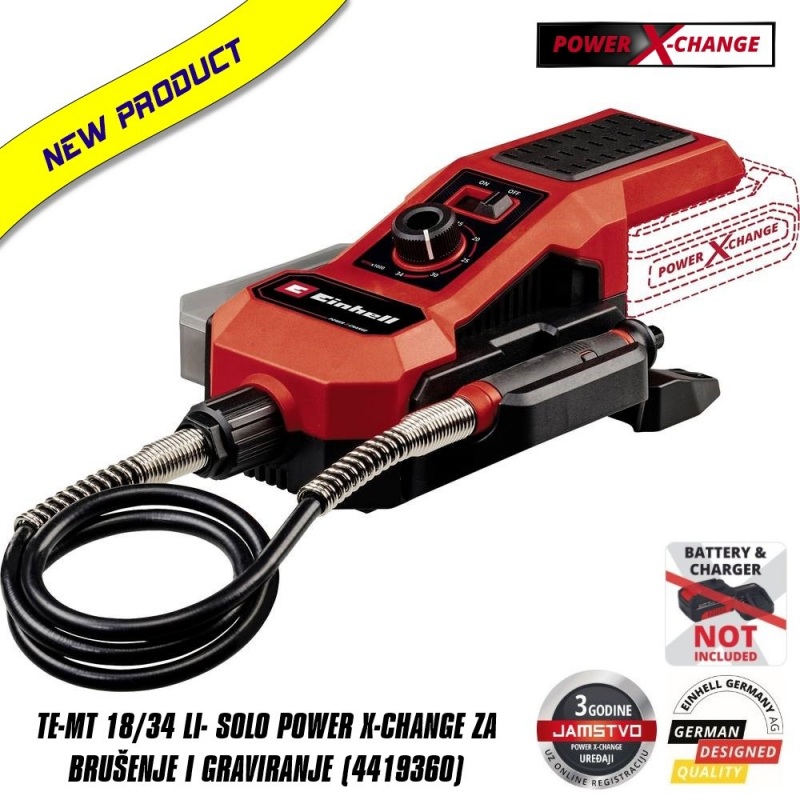 Einhell TE-MT 18/34 Li- Solo Power X-Change za brušenje i graviranje (4419360)
