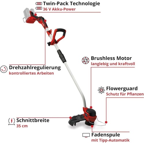Einhell GP-CT 36/35 Li BL Solo Power X-Change akumulatorski trimer (3411330)