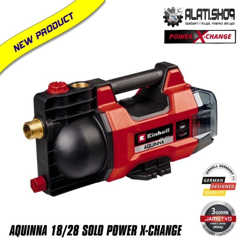 Einhell AQUINNA 18/28  Solo Power X-Change aku vrtna baštenska pumpa (4180440)