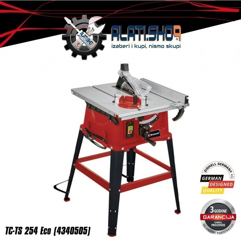Einhell TC-TS 254 ECO stolna kružna pila žaga testera s postoljem (4340505)