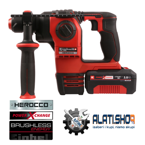 Einhell Herocco 18/20 Li - Solo Power X-Change akumulatorska čekić-bušilica (4513900)