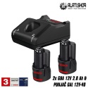 BOSCH 10.8 V / 2.0 Ah Professional 2x Li-Ion akumulator