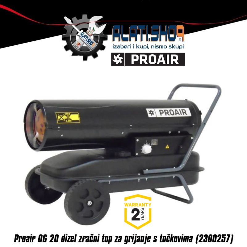 Einhell DHG 200 dizel zračni top za grijanje