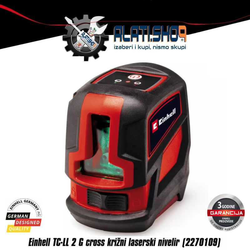 Einhell TC-LL 2 G cross križni laserski nivelir  (2270109)