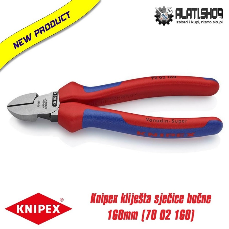 Knipex kliješta sječice bočne 160mm (70 02 160)
