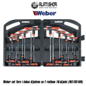 Weber set Torx i Inbus ključeva sa T ručkom 16-dijelni (WZ-TGI169)