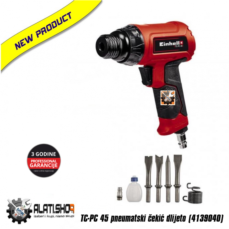 Einhell DMH 250/2 pneumatski čekić dlijeto