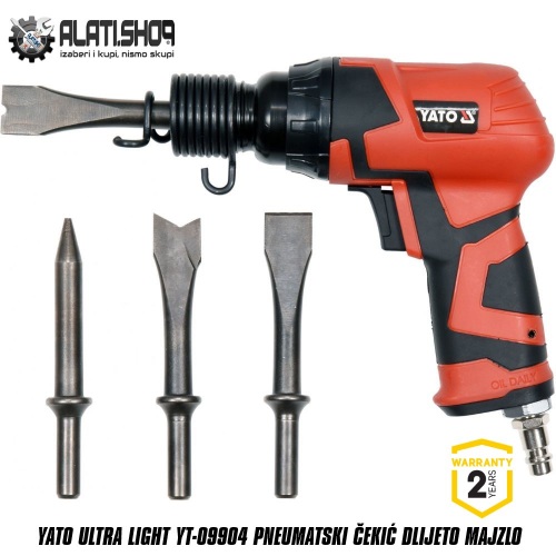 Yato ultra light YT-09904 pneumatski čekić dlijeto majzlo