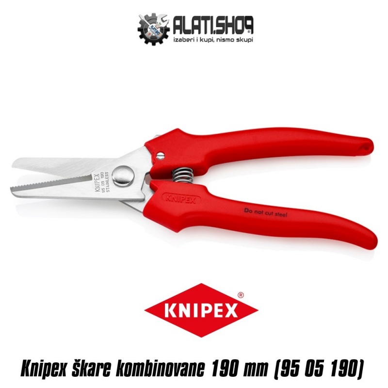 Knipex škare makaze kombinovane 190 mm  (95 05 190)