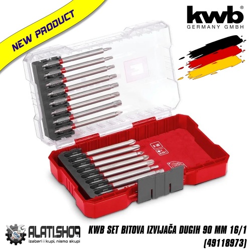 KWB set bitova izvijača dugih 90 mm 16/1 (49118973)