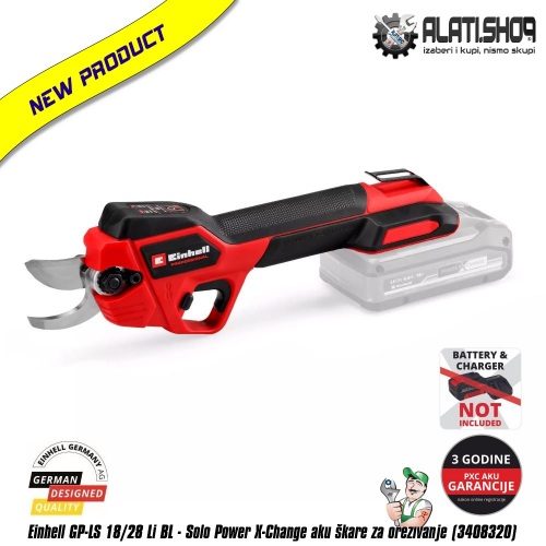 Einhell GP-LS 18/28 Li BL - Solo Power X-Change akumulatorske škare makaze za orezivanje (3408320)
